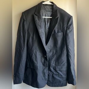 Marc By Marc Jacobs Black Sport Coat with Notched Lapel and Tailored Fit
